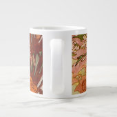 Alphonse Mucha Art Nouveau Spring Grote Koffiekop (Achterkant)