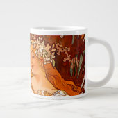 Alphonse Mucha Art Nouveau Spring Grote Koffiekop (Rechts)