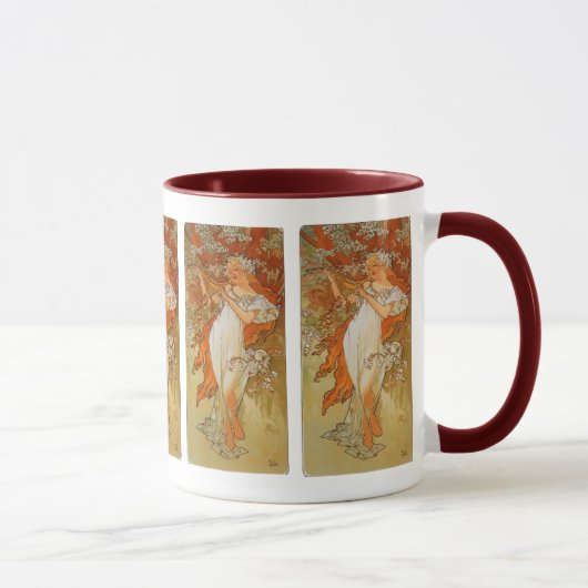 Alphonse Mucha - Art Nouveau - Spring Mok (Rechts)