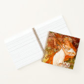 Alphonse Mucha Art Nouveau Spring Notitieboek (Binnen)