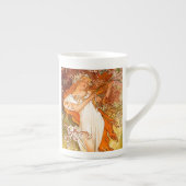Alphonse Mucha Art Nouveau Spring Porselein Kop (Rechts)