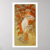 Alphonse Mucha - Art Nouveau - Spring Poster (Voorkant)