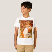 Alphonse Mucha Art Nouveau Spring T-shirt (Voorkant volledig)