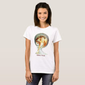 Alphonse Mucha Art Nouveau T-shirt (Voorkant volledig)