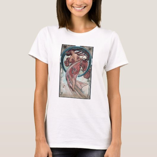 Alphonse Mucha Art Nouveau T-shirt (Voorkant)