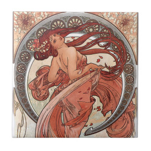 Alphonse Mucha Art Nouveau Tegels Tegeltje