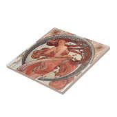 Alphonse Mucha Art Nouveau Tegels Tegeltje (Zijkant)