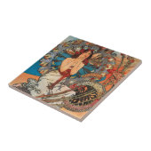 Alphonse Mucha Art Nouveau Tegels Tegeltje (Zijkant)