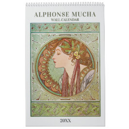 Alphonse Mucha Art Nouveau Vintage Agenda Kalender