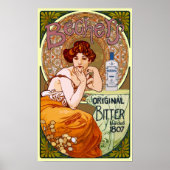 Alphonse Mucha Art Nouveau vintage poster (Voorkant)