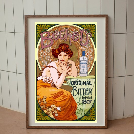 Alphonse Mucha Art Nouveau vintage poster