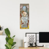 Alphonse Mucha Art Nouveau vintage poster (Thuiskantoor)