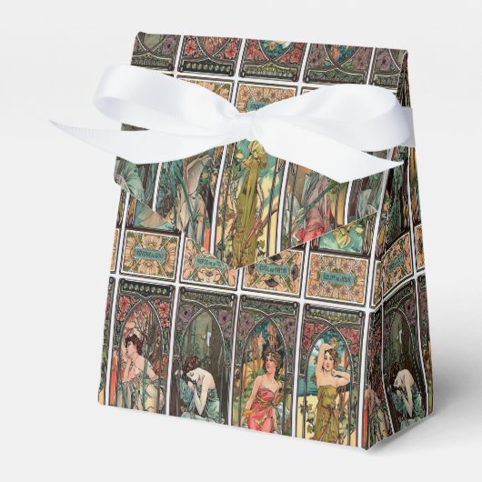 Alphonse Mucha art nouveau, , vrouwen, be Bedankdoosjes (Voorkant Zijde)