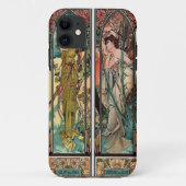 Alphonse Mucha art nouveau, , vrouwen, be Case-Mate iPhone Case (Achterkant)