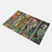 Alphonse Mucha art nouveau, , vrouwen, be Deurmat (Schuin)
