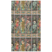 Alphonse Mucha art nouveau, , vrouwen, be Tafelkleed (Voorkant)