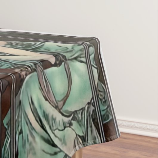 Alphonse Mucha art nouveau, , vrouwen, be Tafelkleed (Voorbeeld)