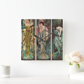 Alphonse Mucha art nouveau, , vrouwen, be Vierkante Klok (Huis)