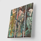 Alphonse Mucha art nouveau, , vrouwen, be Vierkante Klok (Hoek)