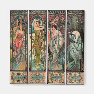 Alphonse Mucha art nouveau, , vrouwen Magneet
