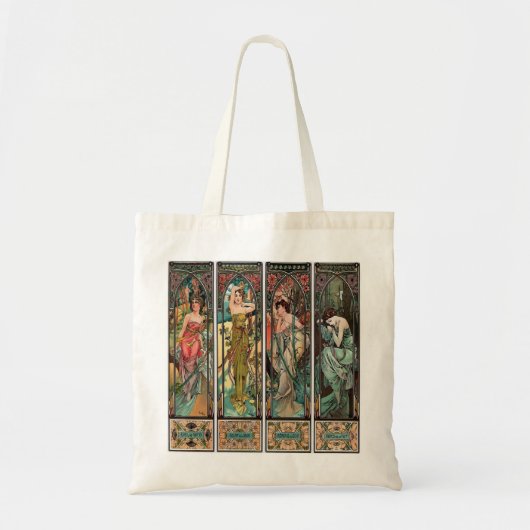 Alphonse Mucha art nouveau, , vrouwen Tote Bag (Voorkant)