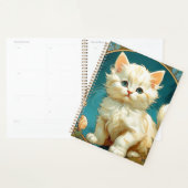 Alphonse Mucha Art Nouveau White Cat Planner (Display)