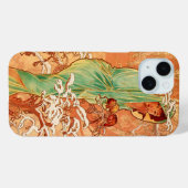 Alphonse Mucha Art Nouveau Winter Case-Mate iPhone Case (Achterkant (horizontaal))
