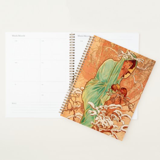 Alphonse Mucha Art Nouveau Winter Planner (Display)