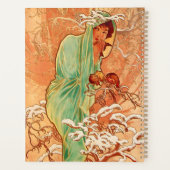 Alphonse Mucha Art Nouveau Winter Planner (Achterkant)