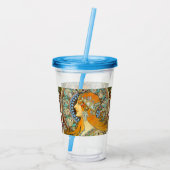 Alphonse Mucha Art Nouveau Zodiac Acryl Drinkbeker (Achterkant)