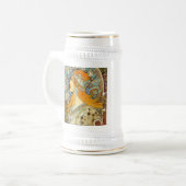 Alphonse Mucha Art Nouveau Zodiac Bierpul (Voorkant links)