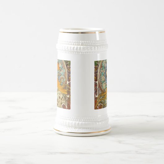 Alphonse Mucha Art Nouveau Zodiac Bierpul (Center)