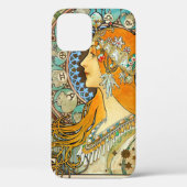 Alphonse Mucha Art Nouveau Zodiac Case-Mate iPhone Case (Achterkant)