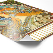 Alphonse Mucha Art Nouveau Zodiac Foto Afdruk (Hoek)