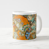 Alphonse Mucha Art Nouveau Zodiac Grote Koffiekop (Voorkant rechts)