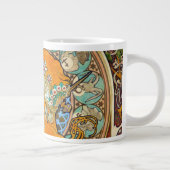 Alphonse Mucha Art Nouveau Zodiac Grote Koffiekop (Rechts)