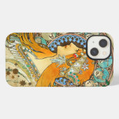 Alphonse Mucha Art Nouveau Zodiac iPhone Hoesje (Achterkant horizontaal)