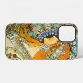 Alphonse Mucha Art Nouveau Zodiac iPhone Hoesje (Achterkant horizontaal)