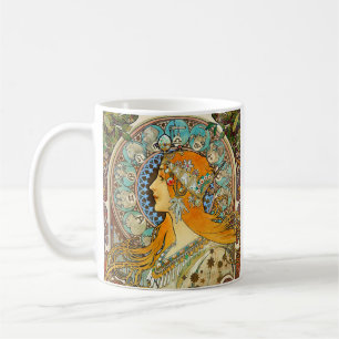 Alphonse Mucha Art Nouveau Zodiac Koffiemok