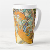 Alphonse Mucha Art Nouveau Zodiac Latte Mok (Rechterhoek)