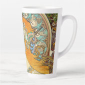 Alphonse Mucha Art Nouveau Zodiac Latte Mok (Rechts)