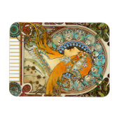 Alphonse Mucha Art Nouveau Zodiac Magneet (Horizontaal)