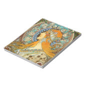 Alphonse Mucha Art Nouveau Zodiac Notitieblok (Linkerzijde)