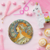 Alphonse Mucha Art Nouveau Zodiac Papieren Bordje (Feest)