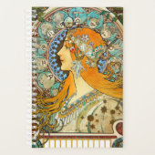 Alphonse Mucha Art Nouveau Zodiac Planner (Voorkant)