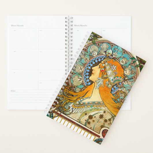 Alphonse Mucha Art Nouveau Zodiac Planner (Display)