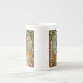 Alphonse Mucha Art Nouveau Zodiac Porselein Kop (Voorkant)