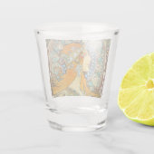 Alphonse Mucha Art Nouveau Zodiac Shot Glas (Achterkant)