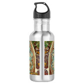 Alphonse Mucha Art Nouveau Zodiac Waterfles (Achterkant)