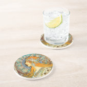 Alphonse Mucha Art Nouveau Zodiac Zandsteen Onderzetter (Zijkant)